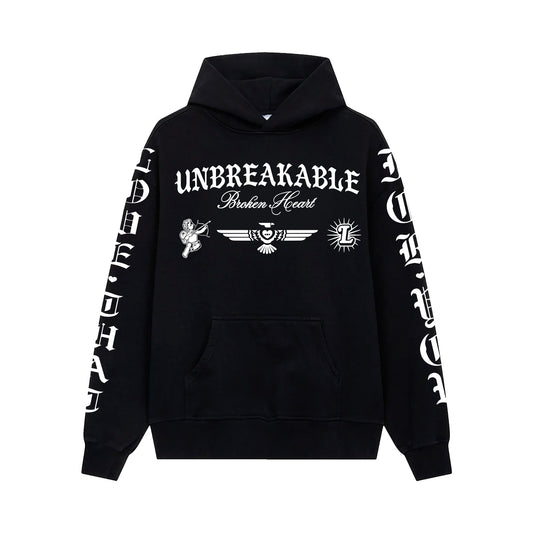 Unbreakable Broken Heart - Hoodie - Black