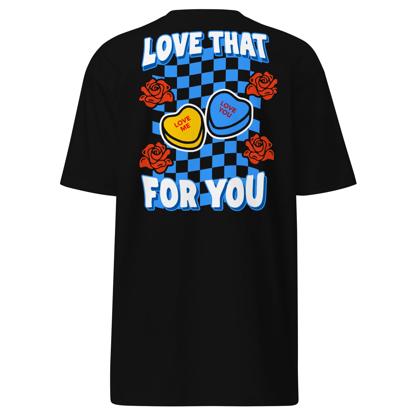 Black Heavyweight Tee - Love Me Love You